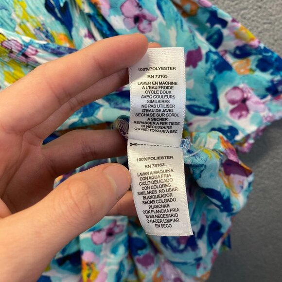 Spense Top Womens Size Large Multicolor Blouse Lightweight Casual - Picture 6 of 8